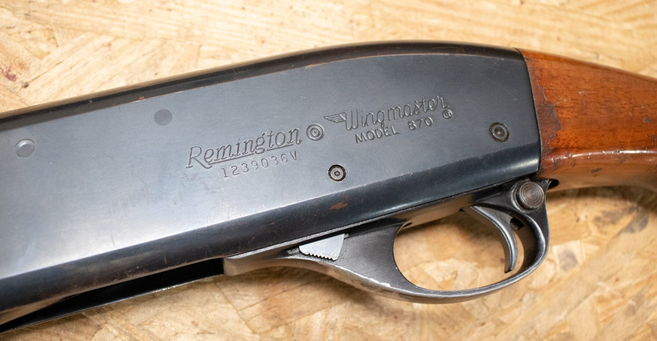 REMINGTON 870 Wingmaster 12 Gauge Police Trade-In Shotguns with 20-Inch Barrel